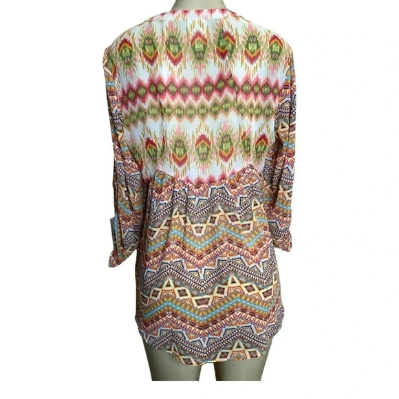 Fig and Flowers Button Up Blouse Size Small (Preowned) - Picture 3 of 5